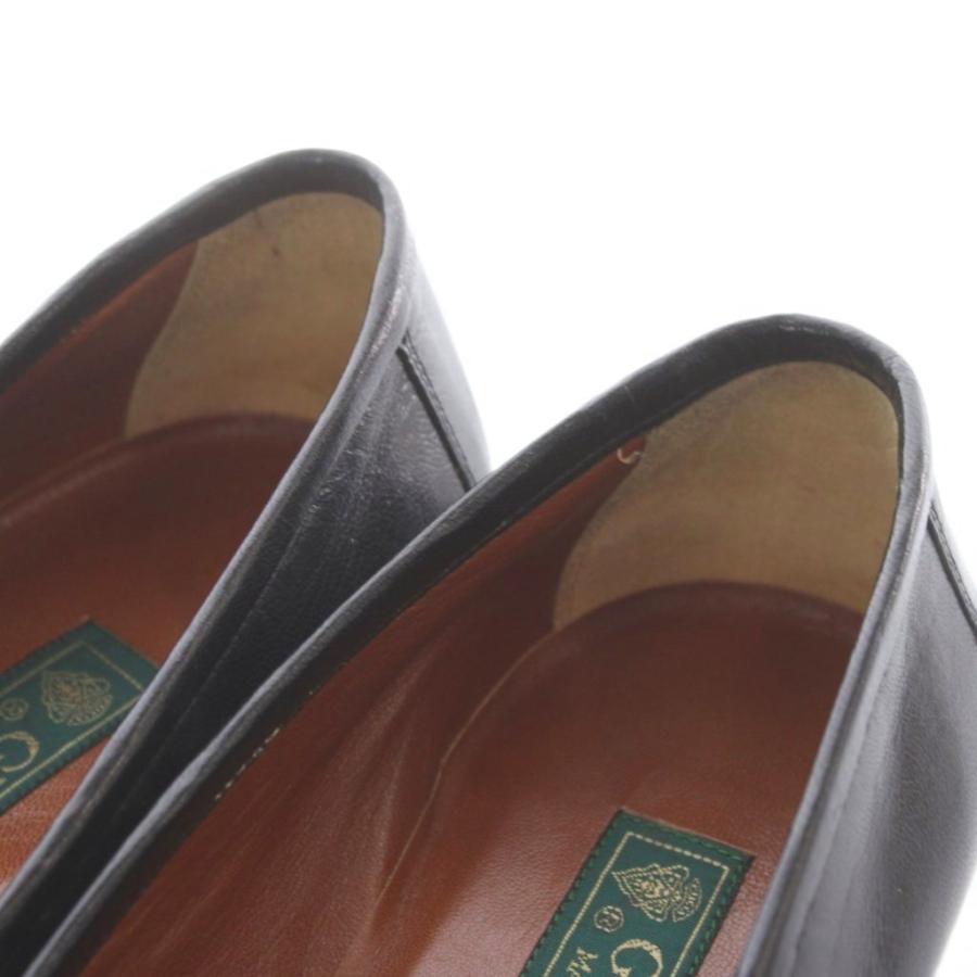GUCCI（グッチ） ローファー スリッポン レザー 本革 41.5 26.5cm 黒