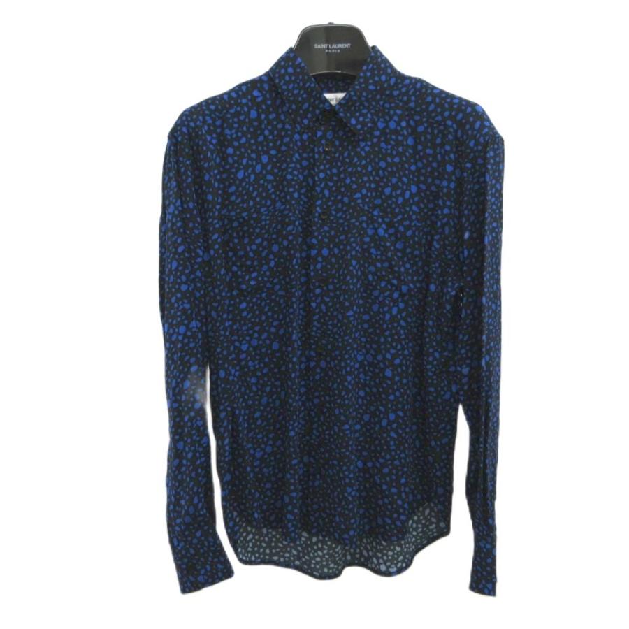 サンローラン パリ SAINT LAURENT PARIS 2019 ワイシャツ 37 ネイビー 