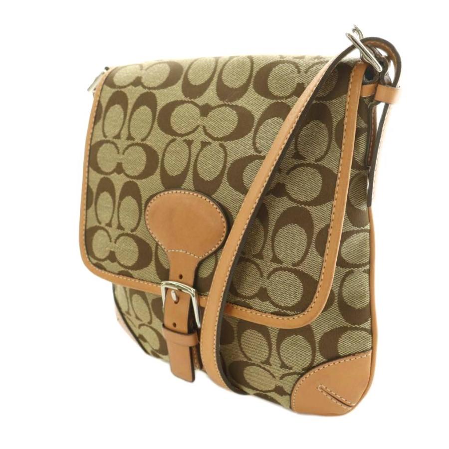 COACH（コーチ） ショルダーバッグ キャンバス レザー 切替 ロゴ
