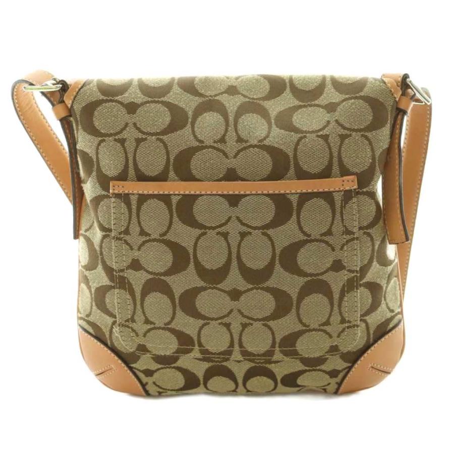 COACH（コーチ） ショルダーバッグ キャンバス レザー 切替 ロゴ