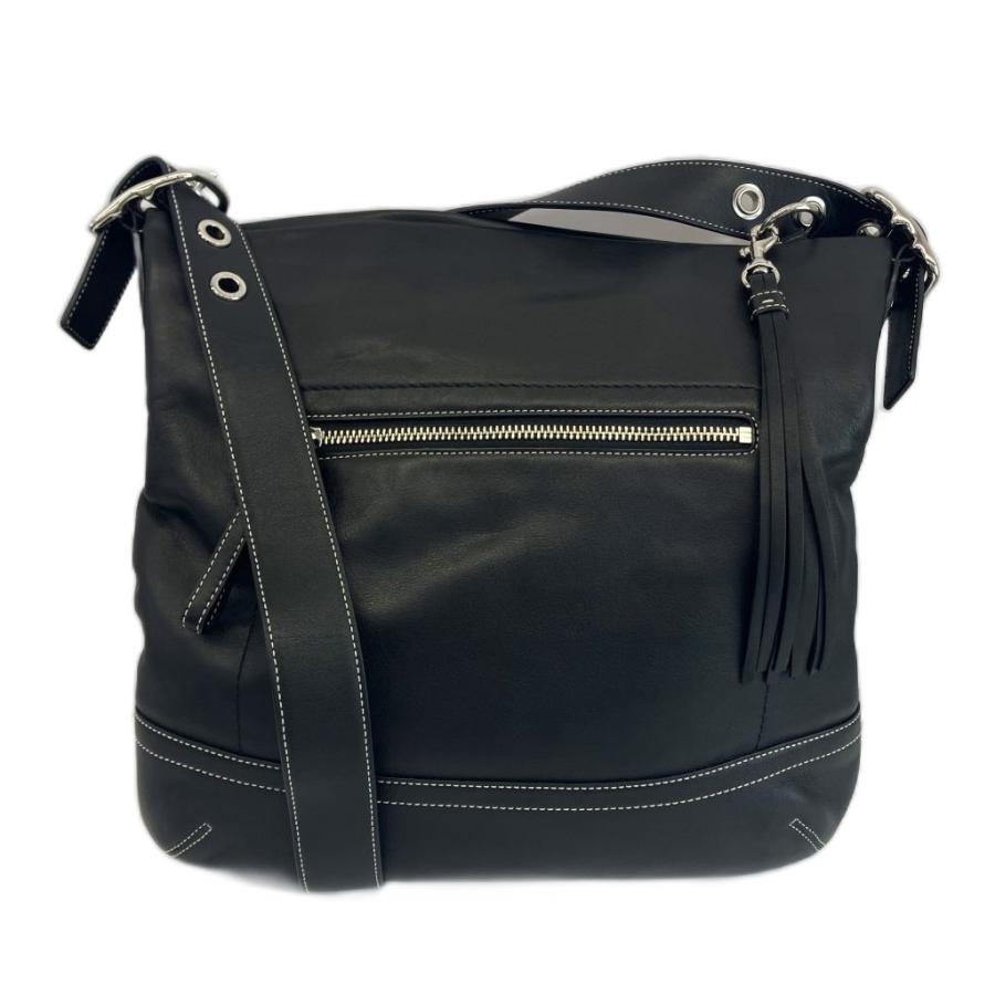 COACH（コーチ） ショルダーバッグ クロスボディ レザー 黒 ブラック