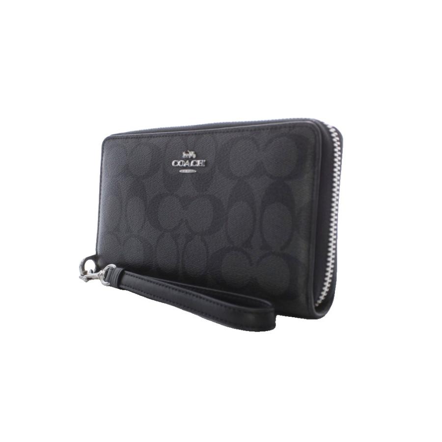 COACH（コーチ） 長財布 ラウンドファスナー 小銭入れ 札入れ 黒 