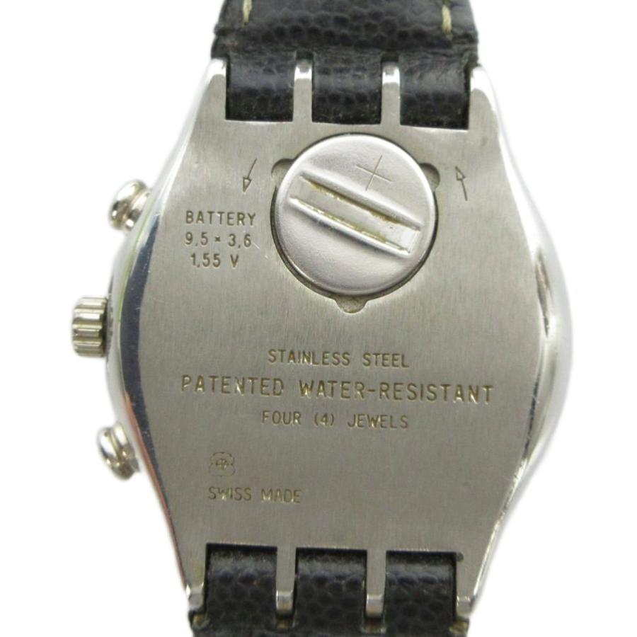 スウォッチ SWATCH 腕時計 ウォッチ クォーツ クロノグラフ 黒文字盤 