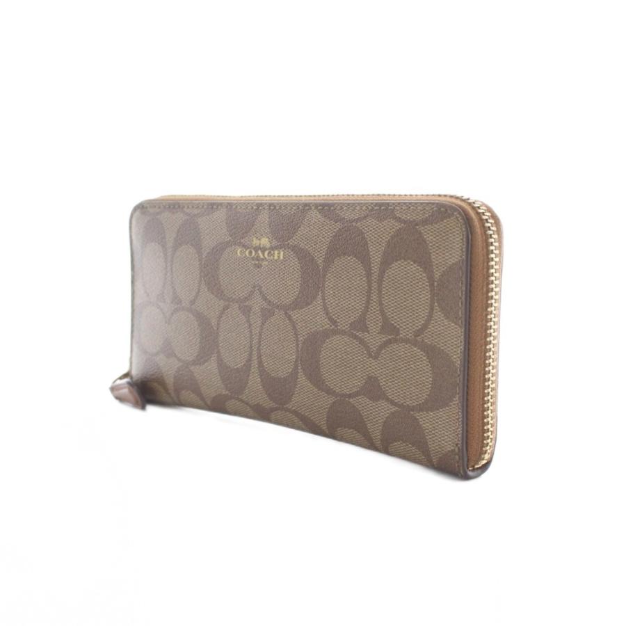 COACH（コーチ） 長財布 小銭入れ 札入れ ベージュ シグネチャー柄 