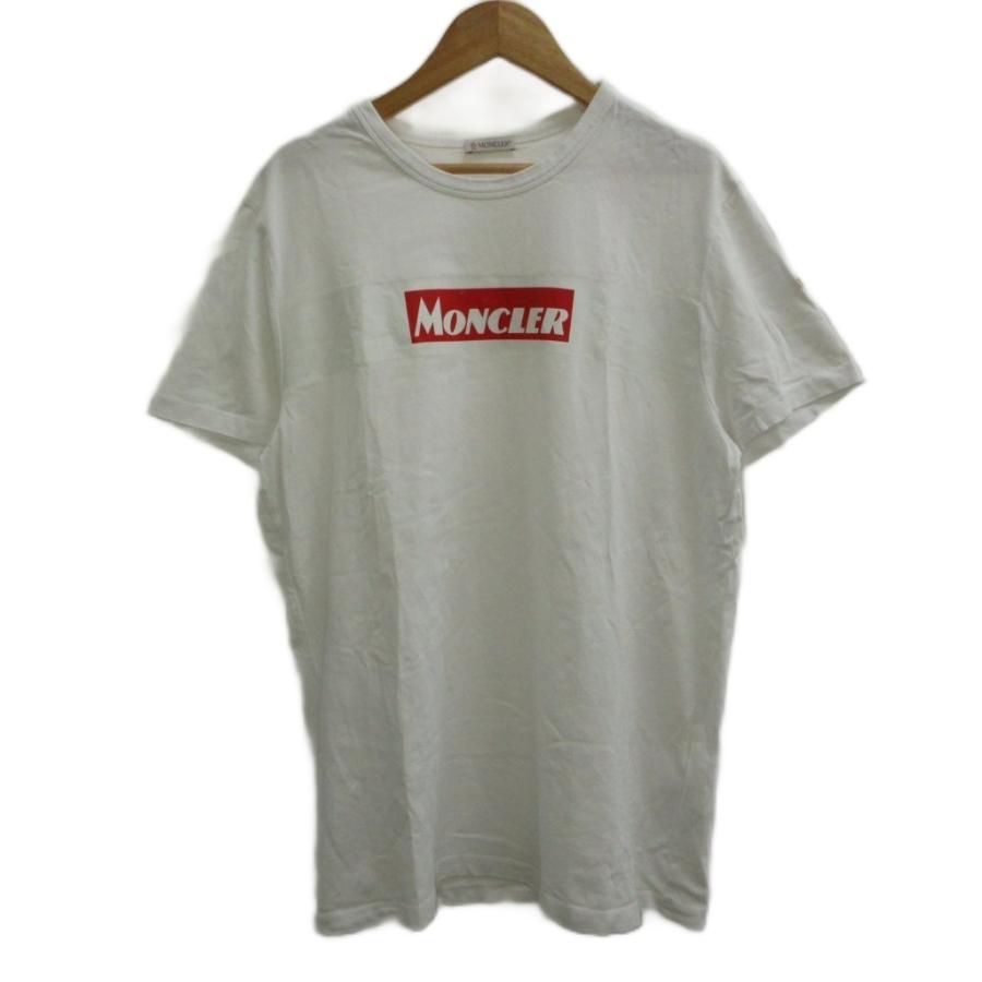 MONCLER（モンクレール） MONCLER Tシャツ L 白 ホワイト 半袖 BOXロゴ 