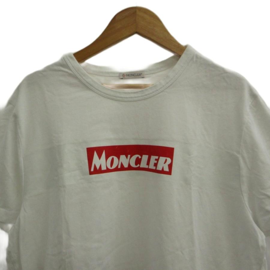 MONCLER（モンクレール） MONCLER Tシャツ L 白 ホワイト 半袖 BOXロゴ 