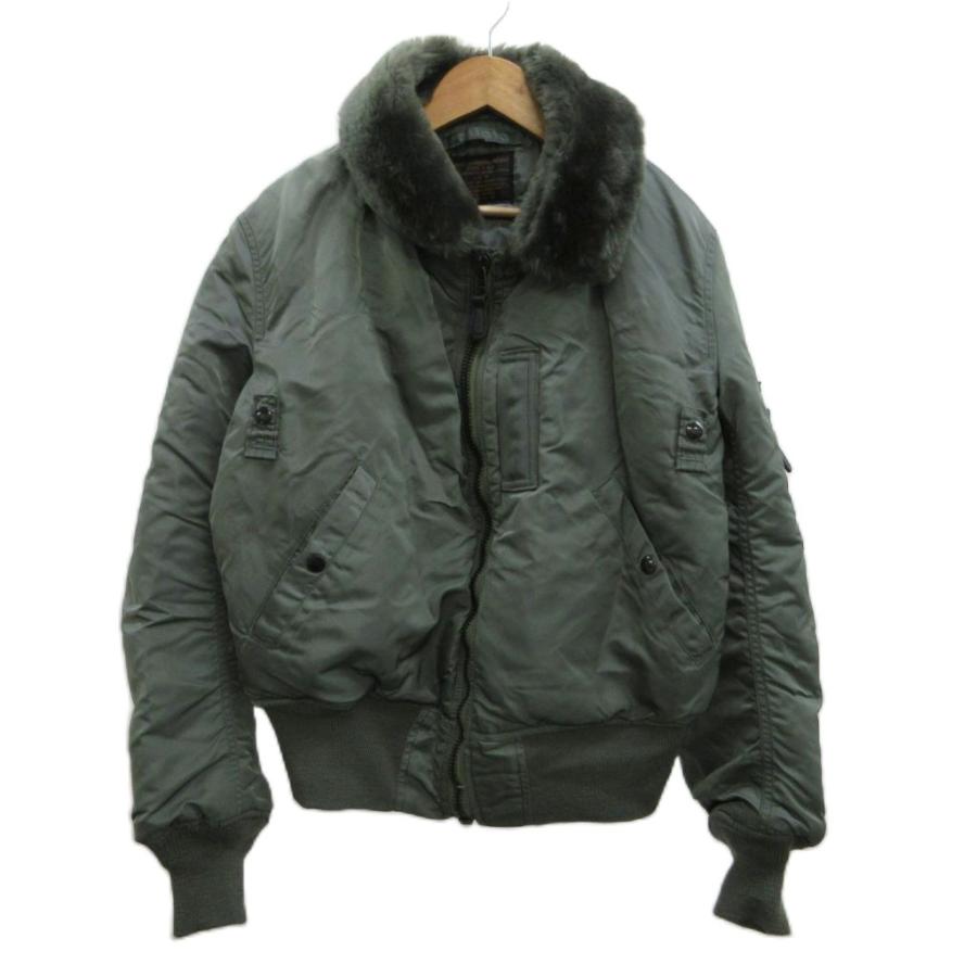ジャケット・アウター CAB CLOTHING B-15C 36 USA製 B-15C フライトジャケット ブルゾン 36 カーキ ボア襟 長袖