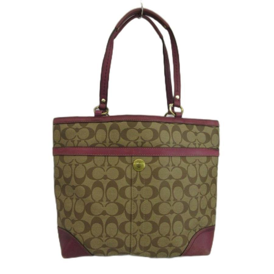 COACH（コーチ） ヘリテージ ストライプ シグネチャー トートバッグ 