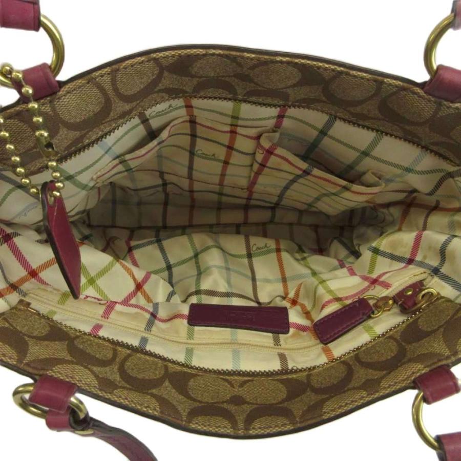 COACH（コーチ） ヘリテージ ストライプ シグネチャー トートバッグ 