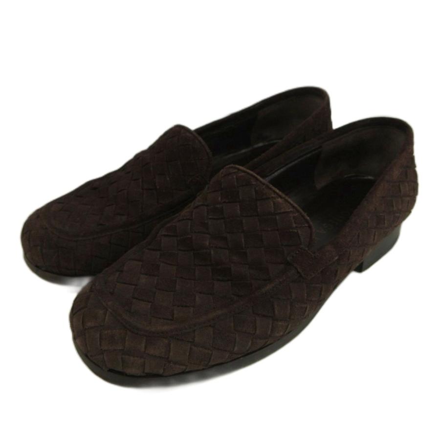 BOTTEGA VENETA イントレチャー スエード ローファー 38 BOTTEGA VENETA（ボッテガ・ヴェネタ） ローファー スリッポン