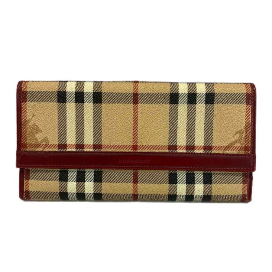 ✨美品 BURBERRY バーバリー ノバチェック レディース 長財布 Wホック BURBERRY（バーバリー） 長財布 二つ折り PVC レザー Wホック ノバ