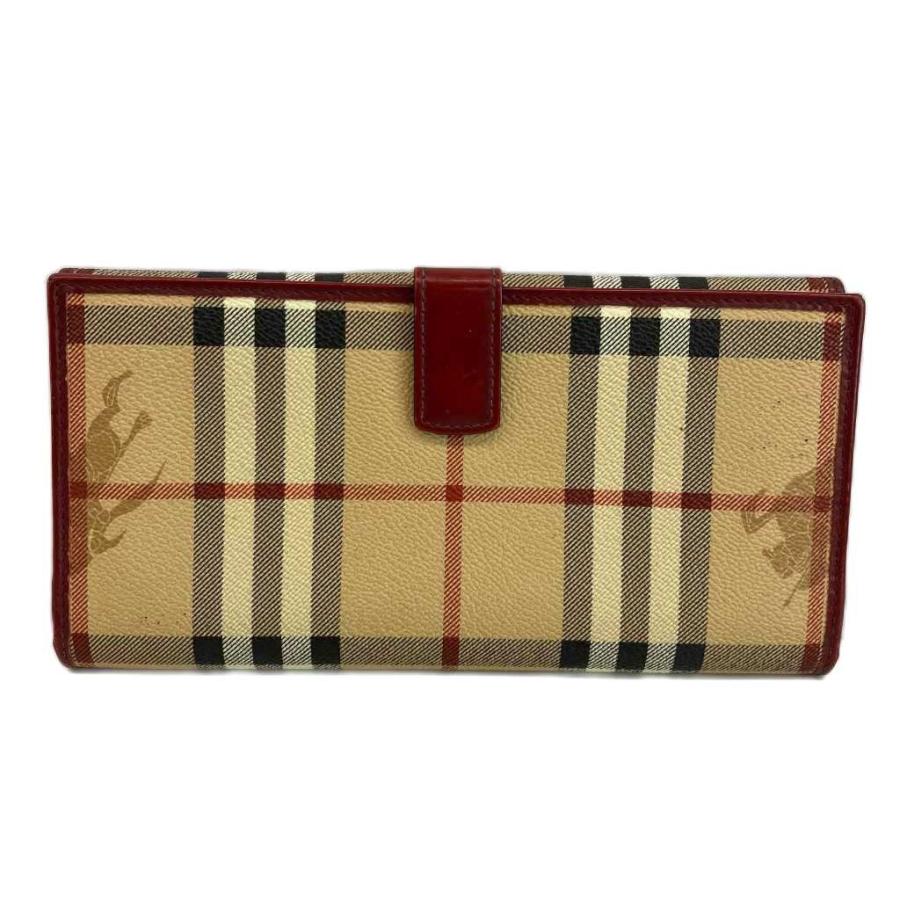 BURBERRY（バーバリー） 長財布 二つ折り PVC レザー Wホック ノバ