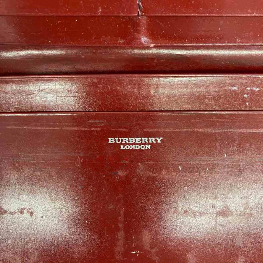 BURBERRY（バーバリー） 長財布 二つ折り PVC レザー Wホック ノバ
