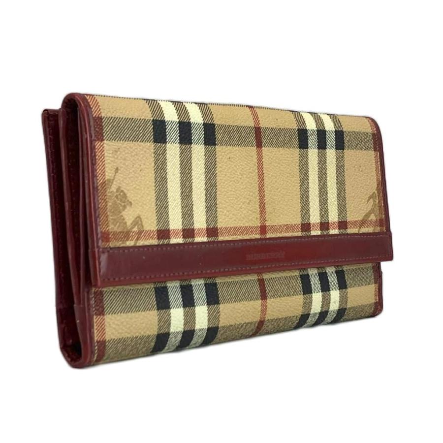 BURBERRY（バーバリー） 長財布 二つ折り PVC レザー Wホック ノバ