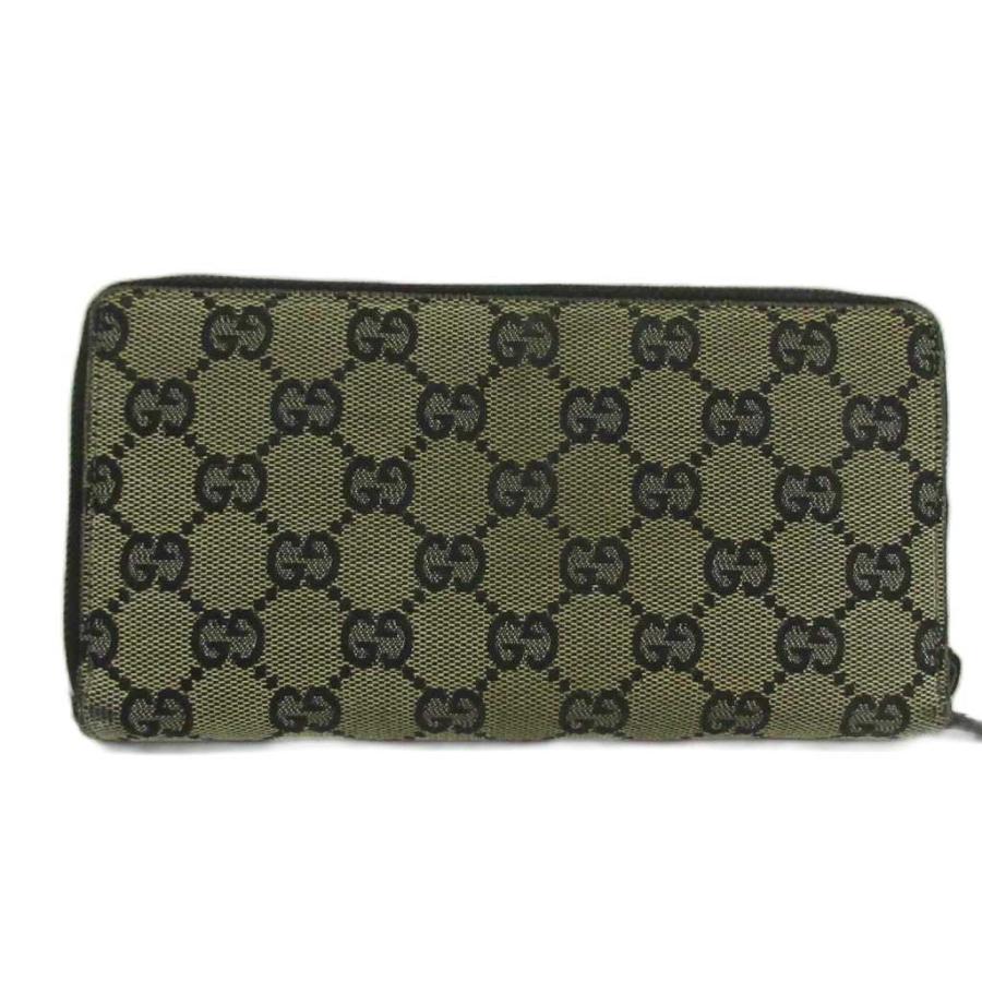 新品同様‼️ グッチ　GUCCI 財布　長財布　GGキャンバス　ラウンドファスナー GUCCI（グッチ） 長財布 GGキャンバス レザー ラウンドファスナー 総柄