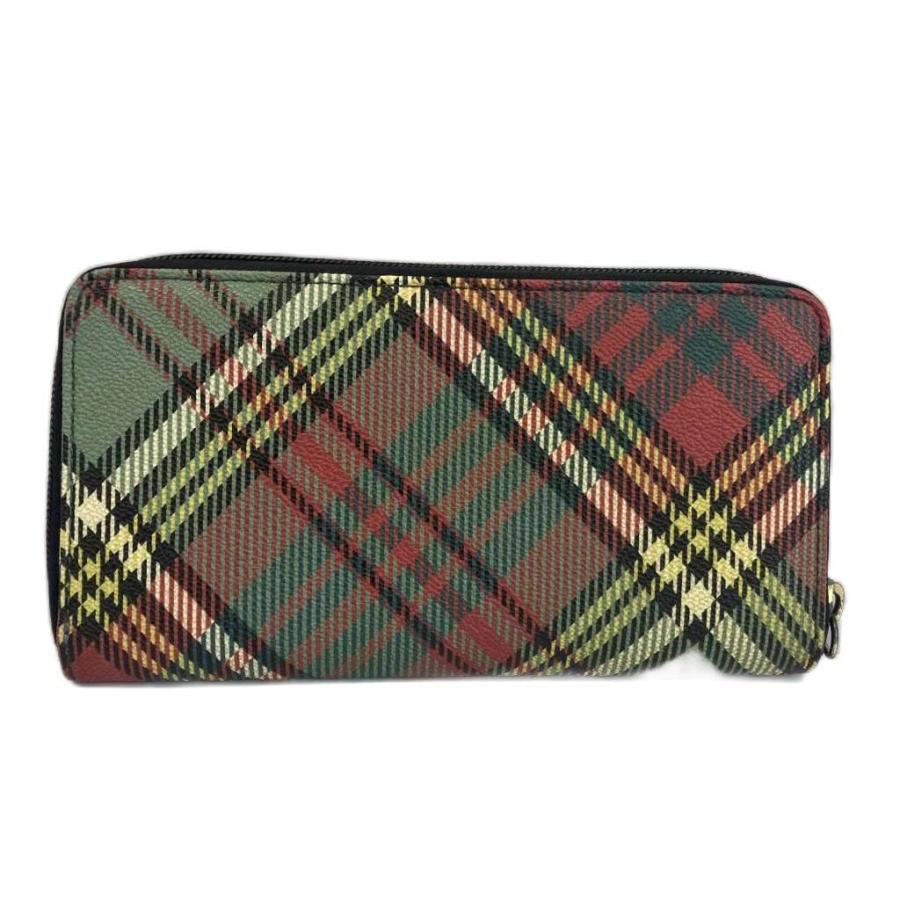 【極美品】ヴィヴィアンウエストウッド 長財布 ダービー チェック オーブ PVC Vivienne Westwood（ヴィヴィアンウエストウッド） ダービー DERBY 長