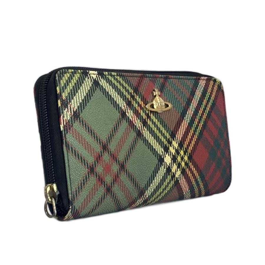 【極美品】ヴィヴィアンウエストウッド 長財布 ダービー チェック オーブ PVC Vivienne Westwood（ヴィヴィアンウエストウッド） ダービー DERBY 長