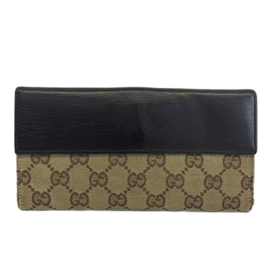 GUCCI（グッチ） GUCCI GGキャンバス ジャッキー 二つ折り 長財布