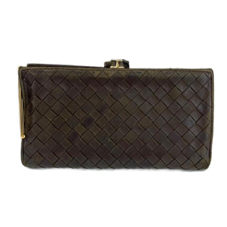 BOTTEGA VENETA（ボッテガ・ヴェネタ） 長財布 二つ折り がま口 レザー