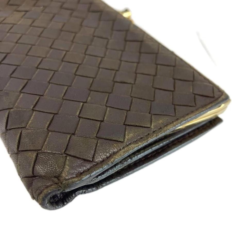 BOTTEGA VENETA（ボッテガ・ヴェネタ） 長財布 二つ折り がま口 レザー