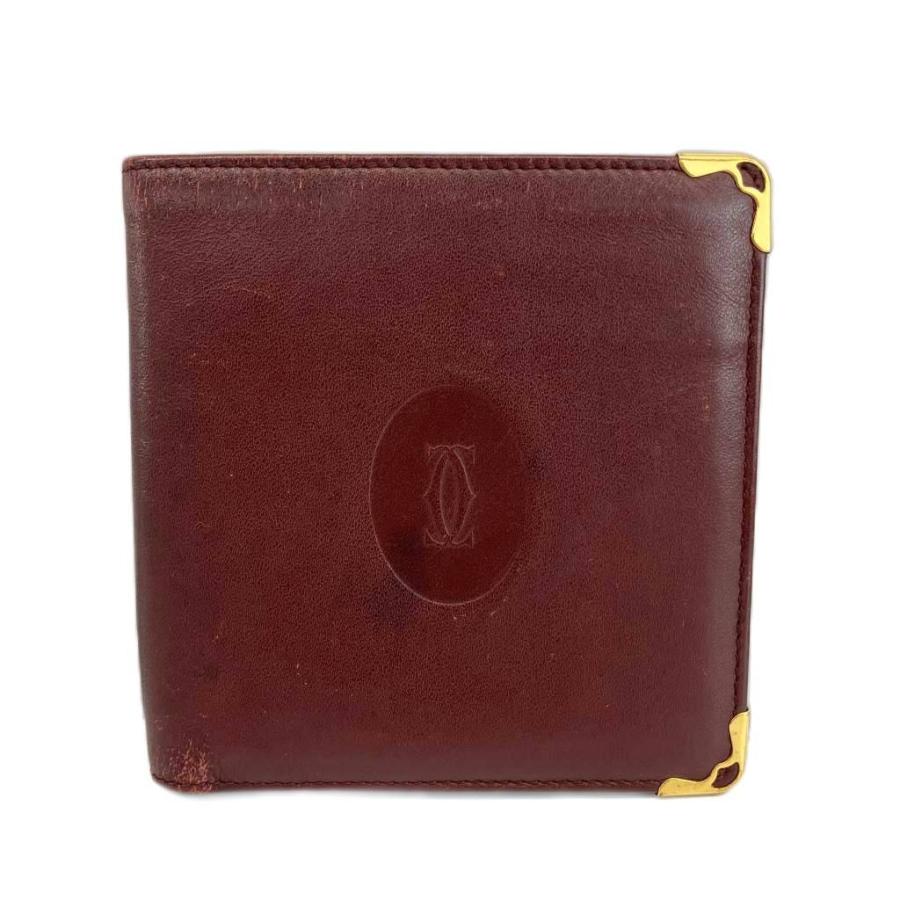 Cartier（カルティエ） マストライン 財布 二つ折り レザー ロゴ 型