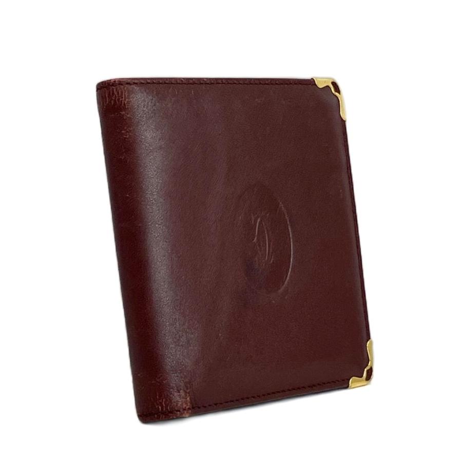 Cartier（カルティエ） マストライン 財布 二つ折り レザー ロゴ 型