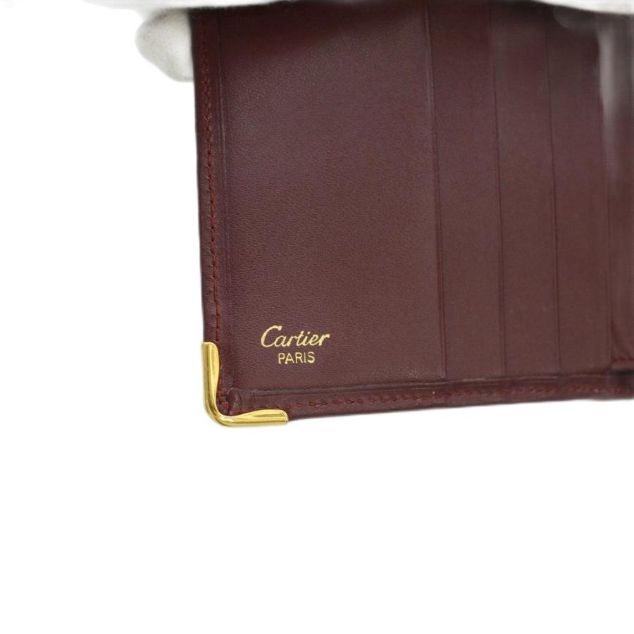 Cartier（カルティエ） 二つ折り財布 ウォレット マストライン レザー