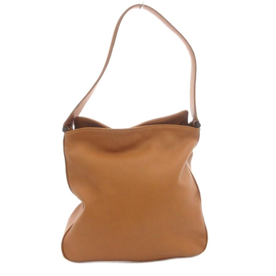バッグ COACHオールドコーチ キャメルブラウンレザーシグネチャーワン