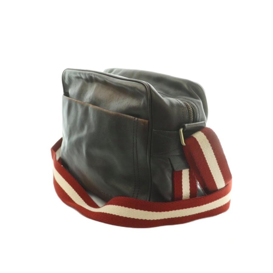BALLY バリー・ショルダーバッグ斜め掛け レザー ブラウン系 TAICHINO 