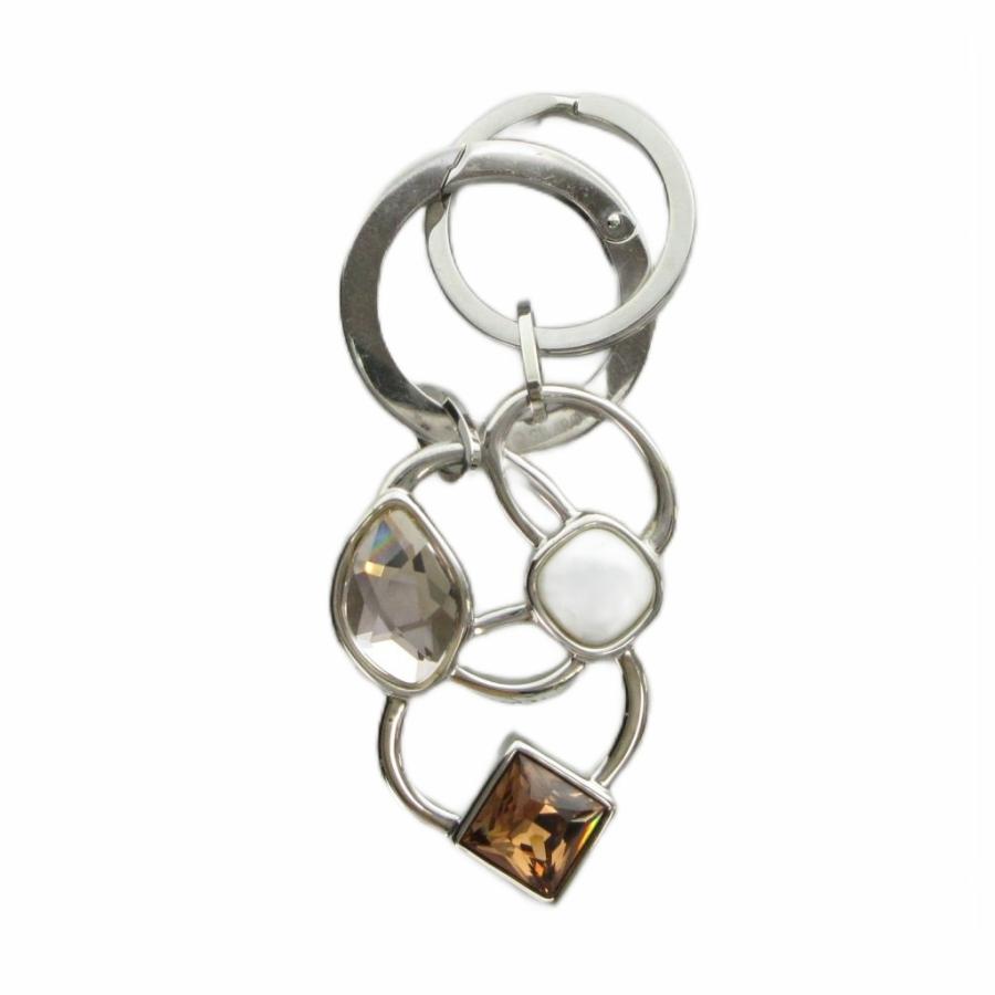 スワロフスキー SWAROVSKI キーリング チャーム ストーラップ ロゴ