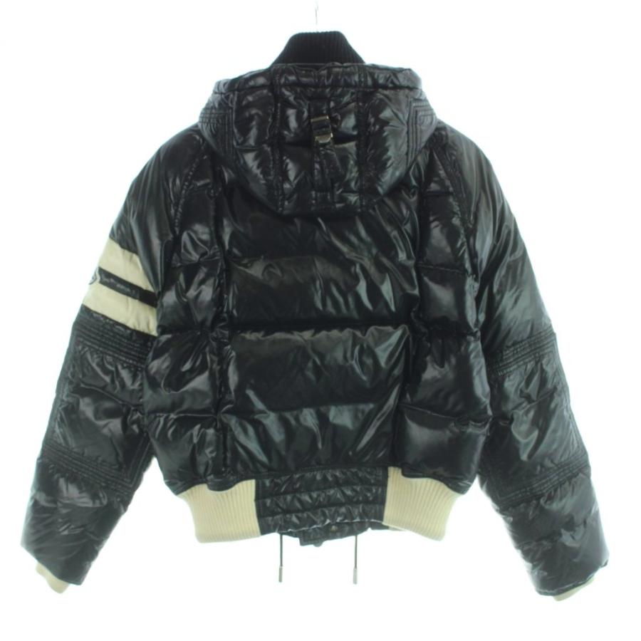 MONCLERモンクレール ダウンジャケット ダブルワッペン サイズ2 MONCLER（モンクレール） ダウンジャケット ナイロン ワッペンロゴ