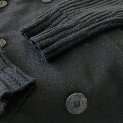 DIESEL（ディーゼル） ピーコート コート L 黒 ブラック ダブル