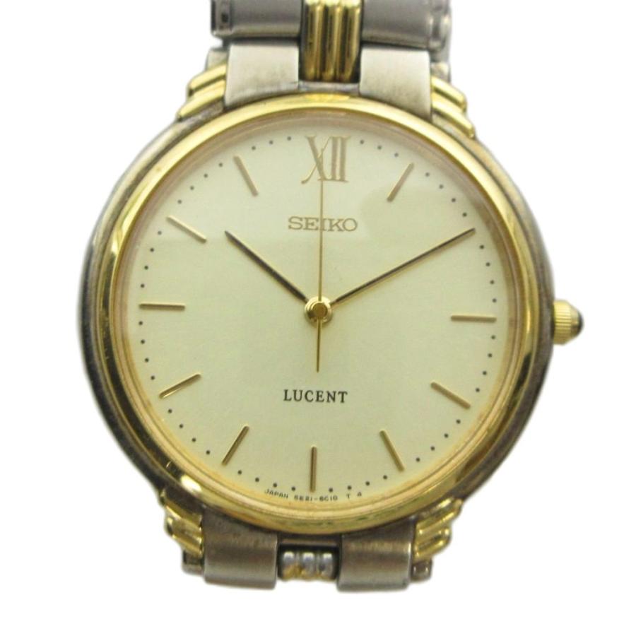 セイコー SEIKO 5E21-6C30 LUCENT 腕時計 クォーツ ウォッチ ロゴ