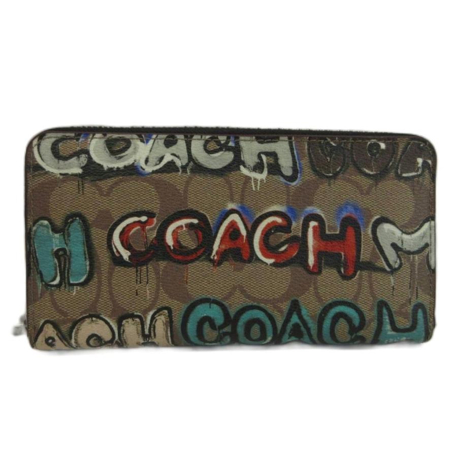 COACH コーチ 長財布 PVC ラウンドファスナー ホース&キャリッジ 美品 COACH（コーチ） COACH COACH X MINT + SERF 長財布 PVC レザー