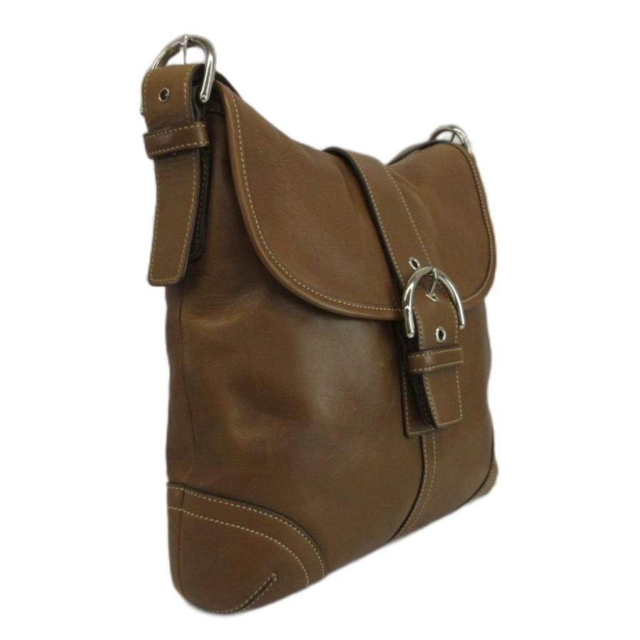 COACH（コーチ） ソーホー ショルダーバッグ レザー バックル 茶色 