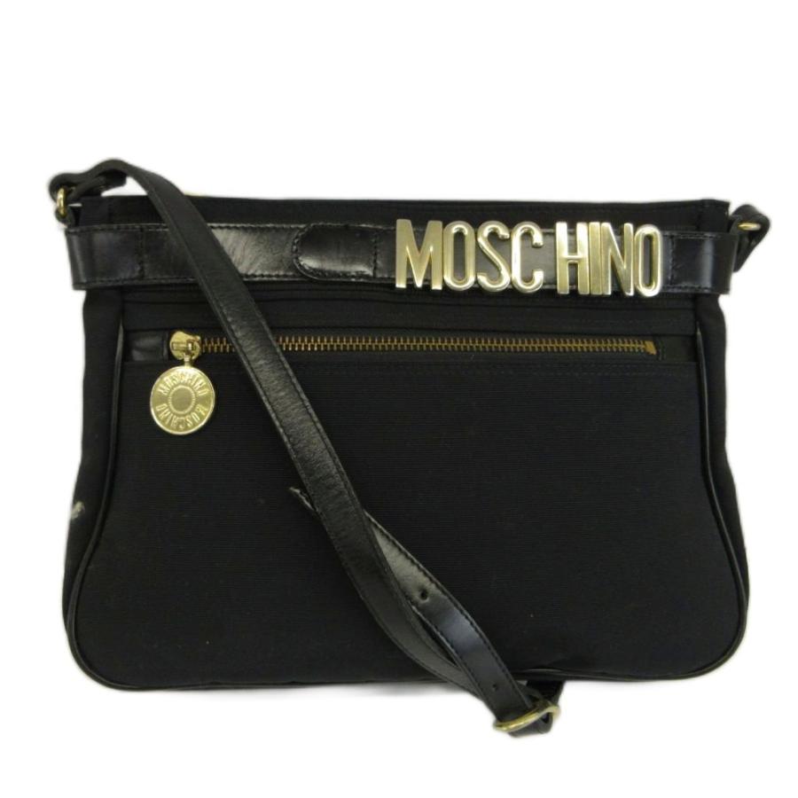 モスキーノ MOSCHINO ヴィンテージ ショルダーバッグ ナイロン レザー 