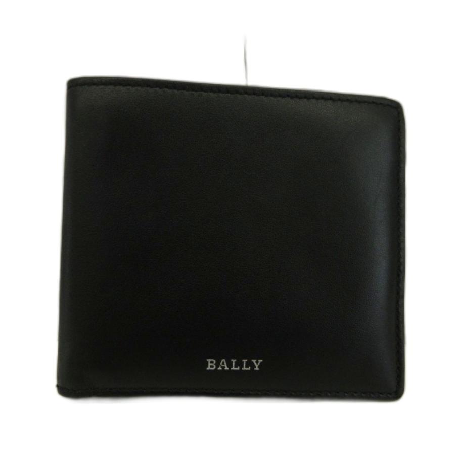 BALLY 二つ折り財布 Bally（バリー） 財布 二つ折り レザー ウサギ ロゴ 黒 ブラック /XZ