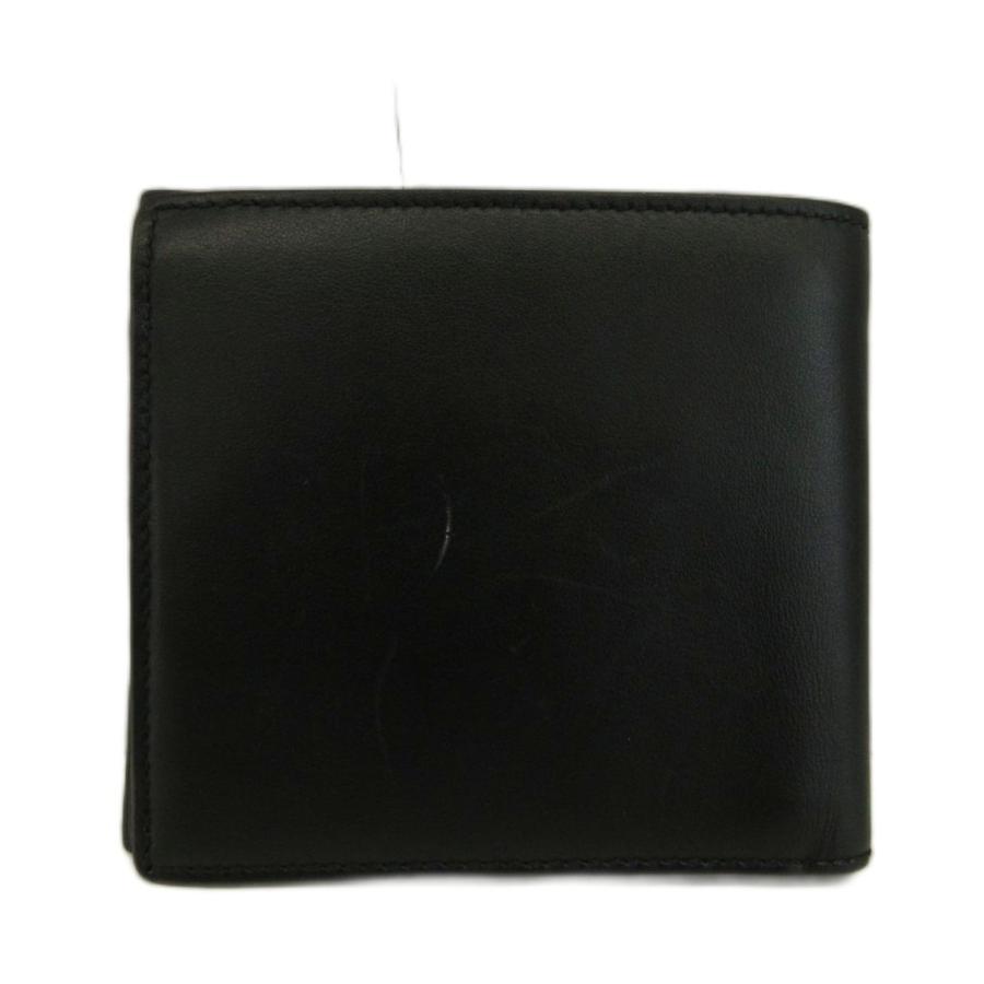 BALLY ロゴ2つ折り財布 新品未使用 黒 Bally（バリー） 財布 二つ折り レザー ウサギ ロゴ 黒 ブラック /XZ