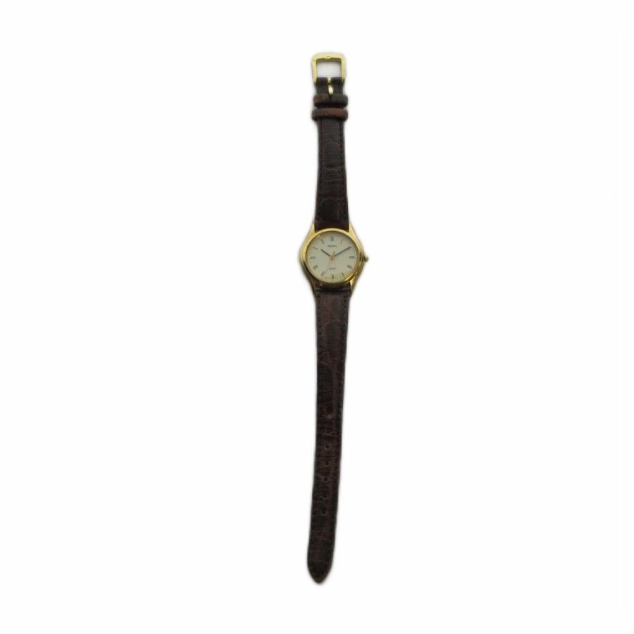 セイコー SEIKO 腕時計 ウォッチ クォーツ レザーベルト ゴールド色