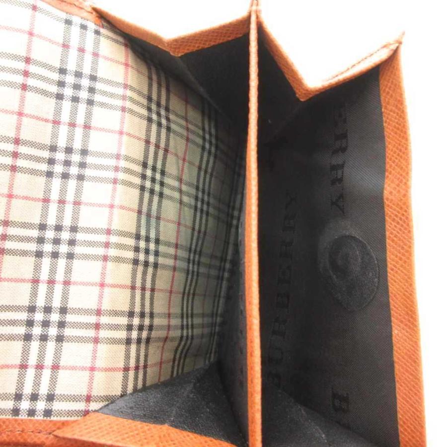 メンズ 【未使用に近い】Burberry バイカラー ノバチェック 二つ折り