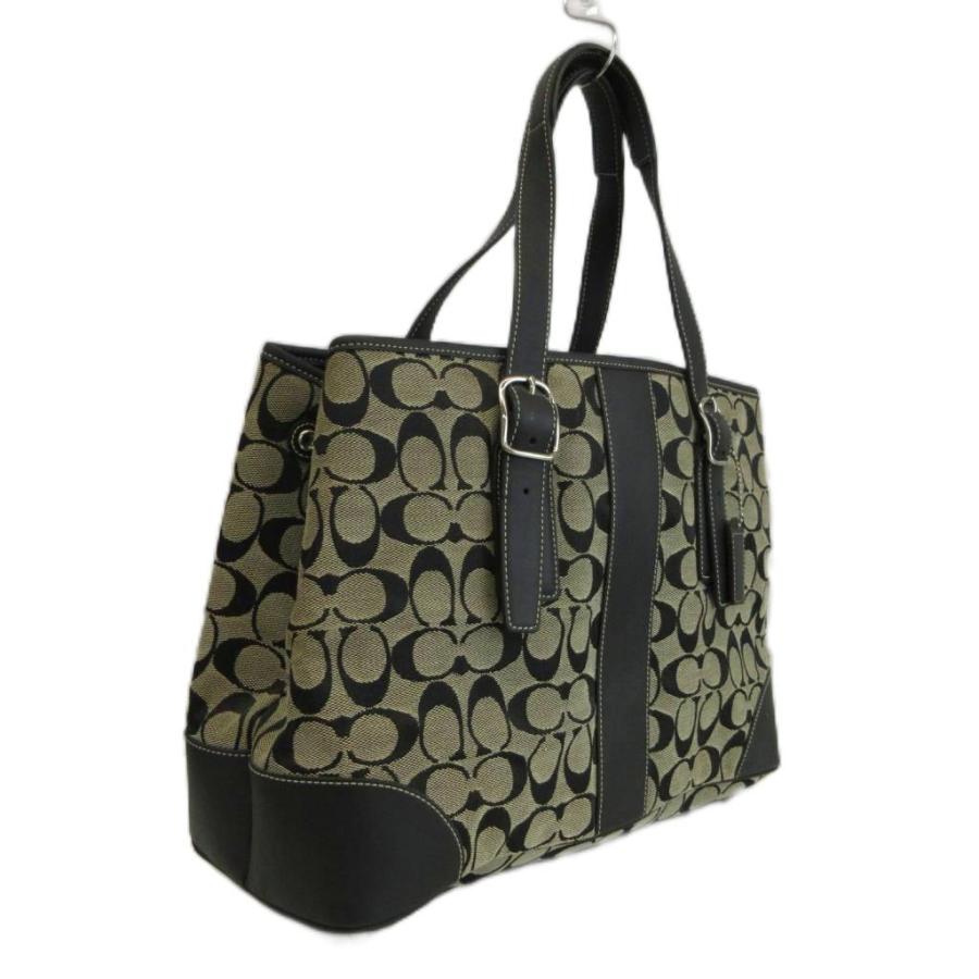 COACH（コーチ） トートバッグ 肩掛け キャンバス レザー シグネチャー