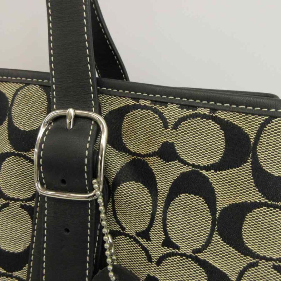 COACH（コーチ） トートバッグ 肩掛け キャンバス レザー シグネチャー