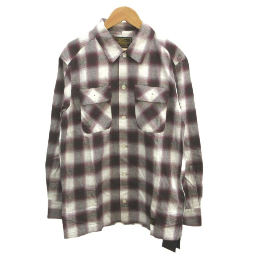 ネイバーフッド B&C/C-SHIRT シャツ S ワインレッド 白 ホワイト 未使用品 ネイバーフッド NEIGHBORHOOD B&C/C-SHIRT シャツ S ワイン