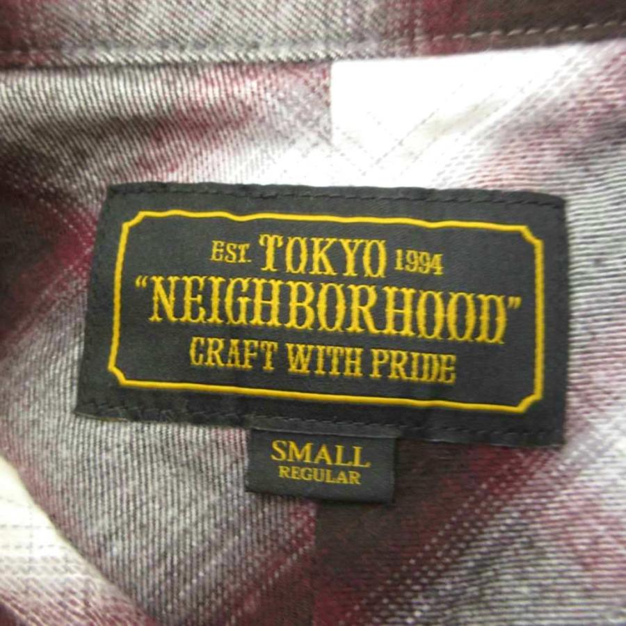未使用品 ネイバーフッド NEIGHBORHOOD B&C/C-SHIRT シャツ S ワイン