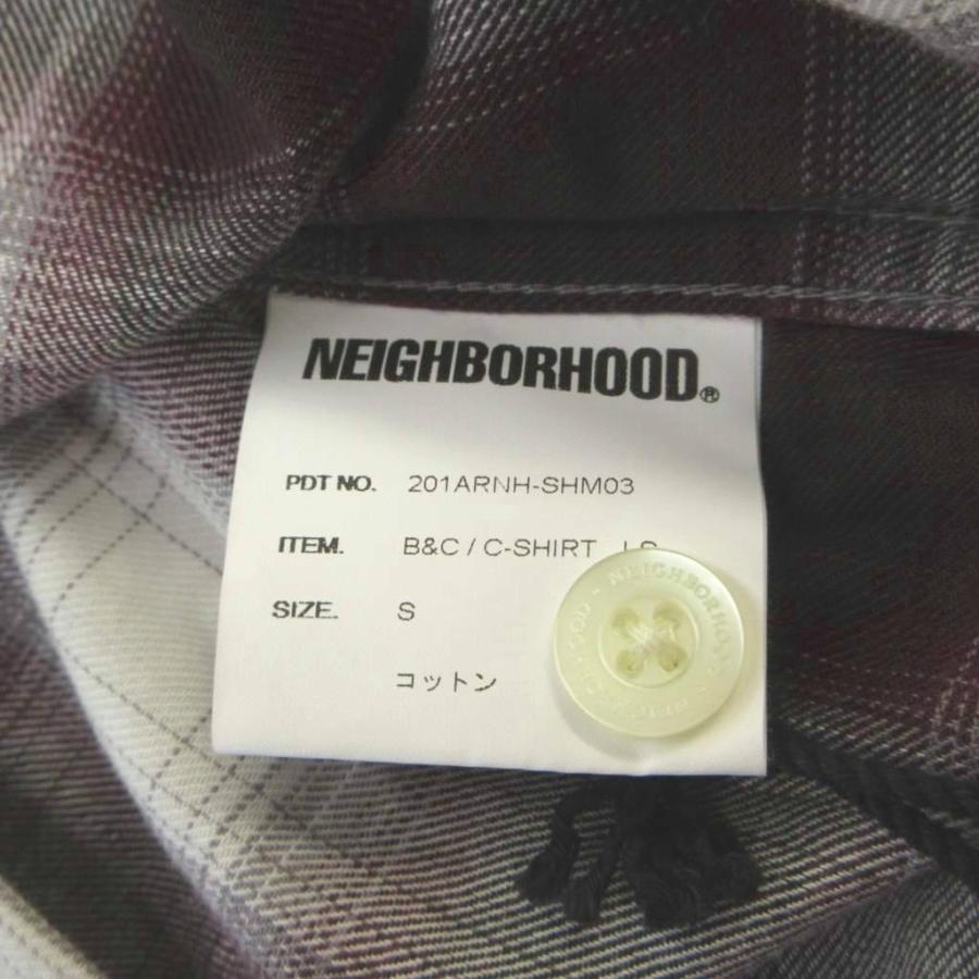 ネイバーフッド B&C/C-SHIRT シャツ S ワインレッド 白 ホワイト 未使用品 ネイバーフッド NEIGHBORHOOD B&C/C-SHIRT シャツ S ワイン