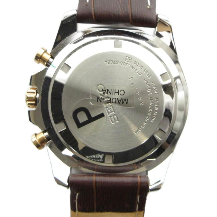 セイコー SEIKO 8T63-00G0 腕時計 ウォッチ クォーツ レザーベルト