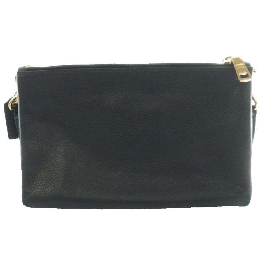 COACH ペブルドレザー ショルダーバッグ ブラック COACH（コーチ） ペブルドレザー レイラ クロスボディ ショルダー