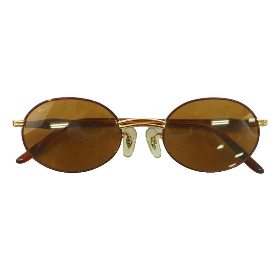 Ray-Ban サングラス ブラウン系 ゴールドフレーム レイバン RAY BAN RITUALS サングラス オーバル ロゴ 度無し 茶