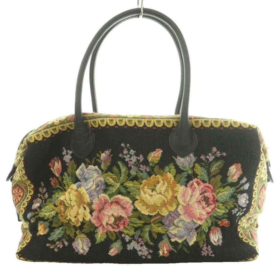 【極美品】 シンクビー ミニボストンバッグ トートバッグ ポーチ付 花柄 極美品】 シンクビー ミニボストンバッグ トートバッグ ポーチ付 花柄