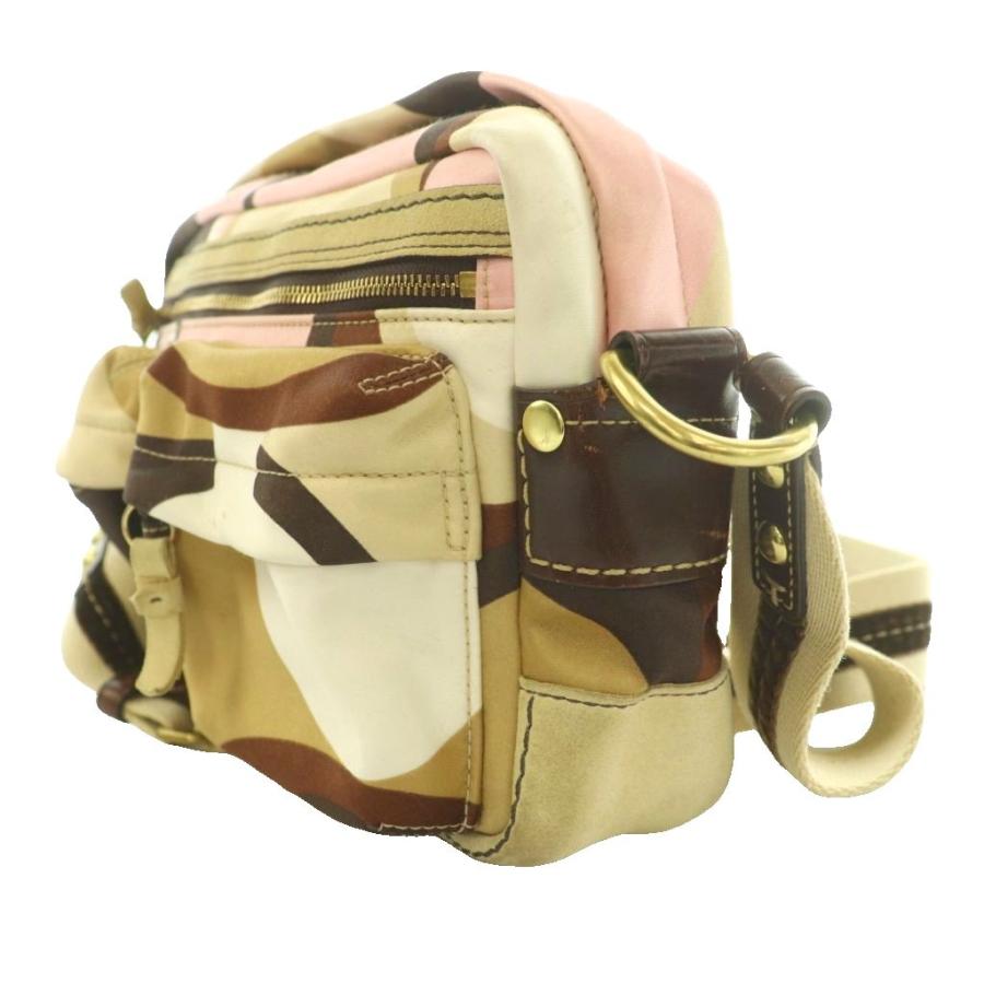 COACH（コーチ） ショルダーバッグ ナイロンキャンバス レザー ロゴ 総